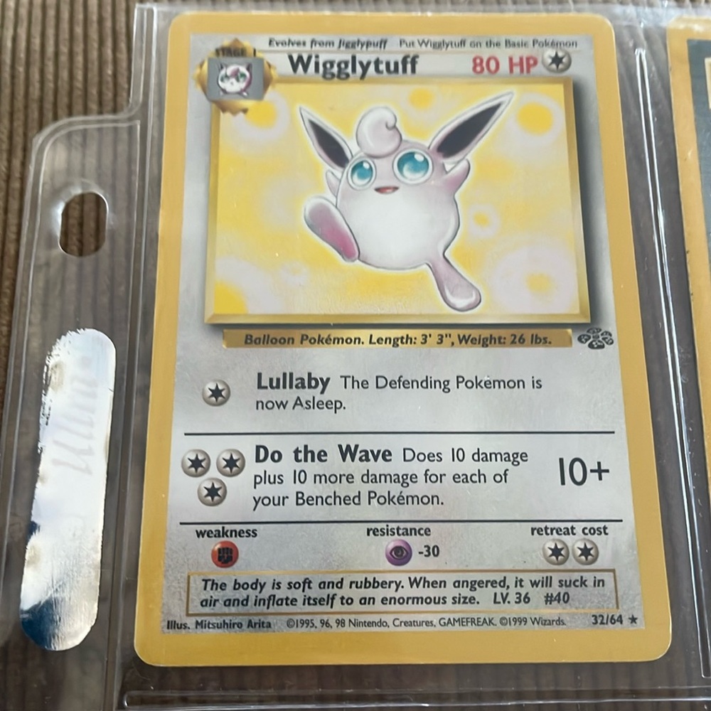 Pokémon WIGGLYTUFF Stafe 1 LV.36 #40 32/64 80HP
